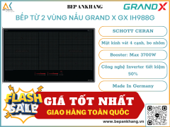 Bếp từ 2 vùng nấu Grand X GX IH988G - Made In Germany